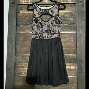 • Mesh Black Cocktail Dress •